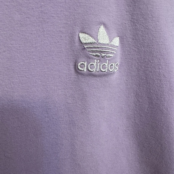 Adidas Lavender Cotton Blend Sweatshirt | Soft Stretch | Size M - Picture 4 of 6